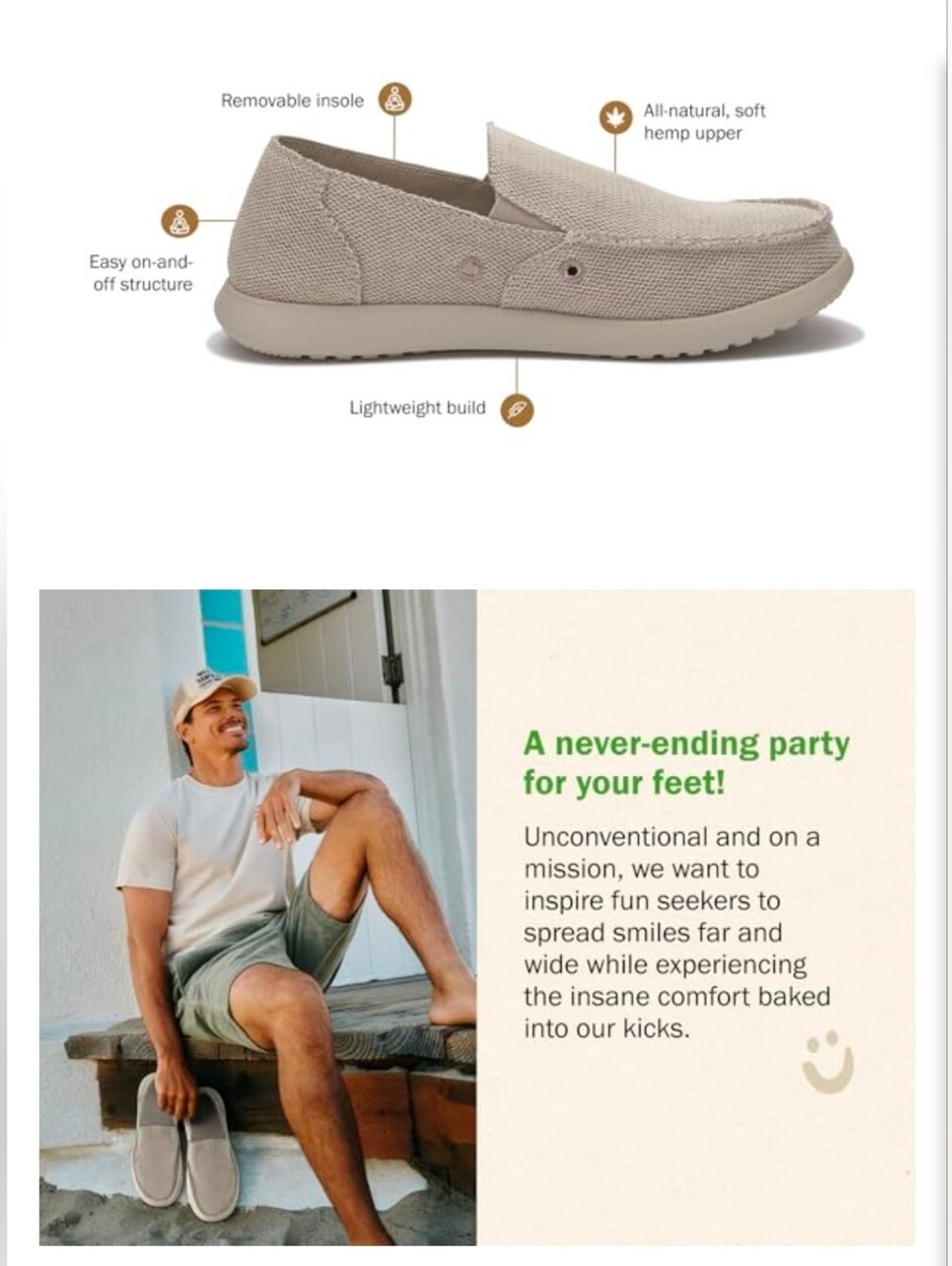 NIB Sanuk Tail gate Slip On Loafers Soft Tailgate Upper Sz 11 Textile Cloth - Picture 6 of 8